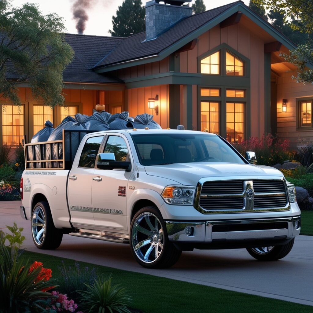 Bil som kjører søppel